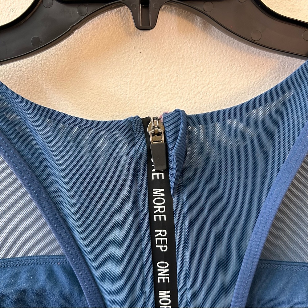 Zyia blue All Star One More Rep padded Sports Bra size XL - Picture 8 of 10
